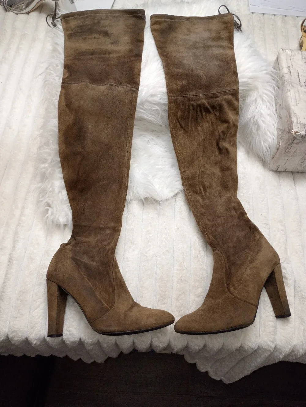 Stuart Weitzman Over-the-Knee  Suede Women’s Boots in Brown SZ 7